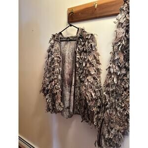 Cabela’s extra large 3 D leafy 2 piece ghillie hunting suit zip jacket and pants